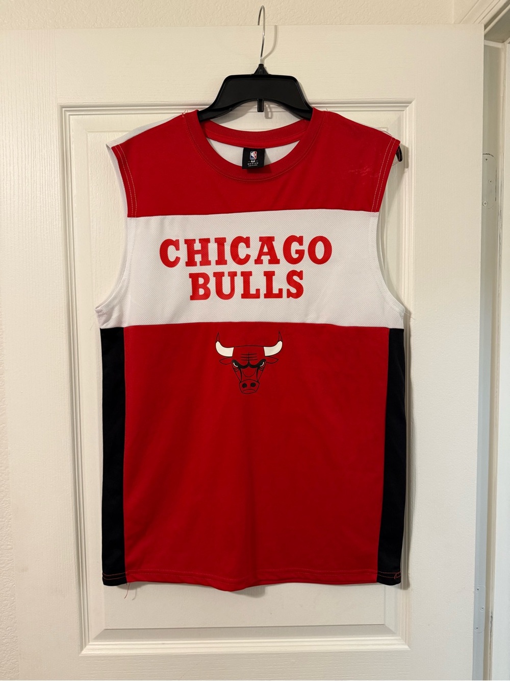 NBA Chicago Bulls Sleeveless Jersey - Red, White & Black